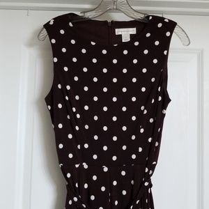 Polka dot swing dress